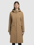 khujo-femke-damen-mantel-sand-regenmantel-slim-fit-mit-kapuze image 4