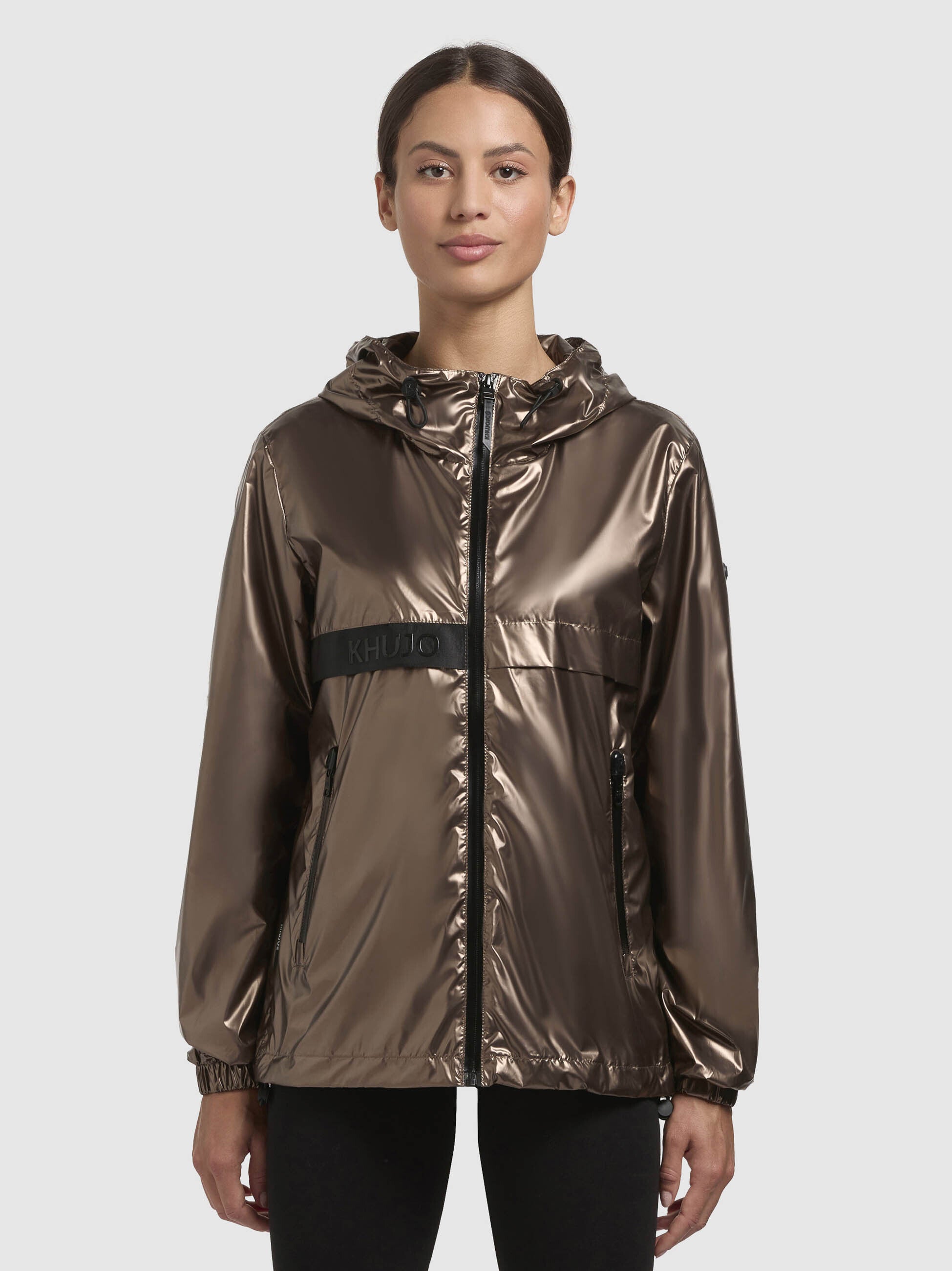 khujo-jacke-evelyn-braun-metallic-h-ftlange-kapuzenjacke-damen-regular-fit image 4