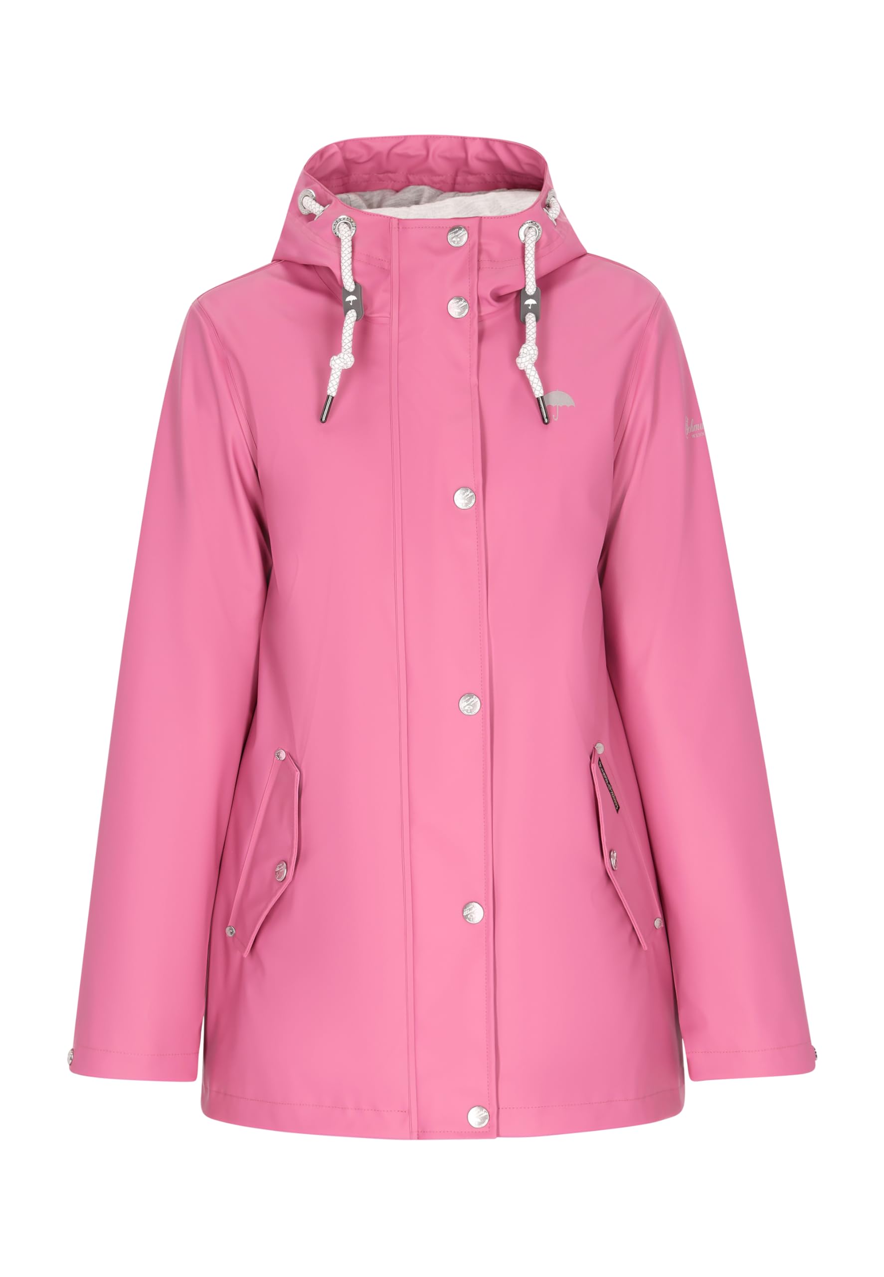 schmuddelwedda-damen-regenjacke-mit-kapuze-und-druckknopfleiste image 1