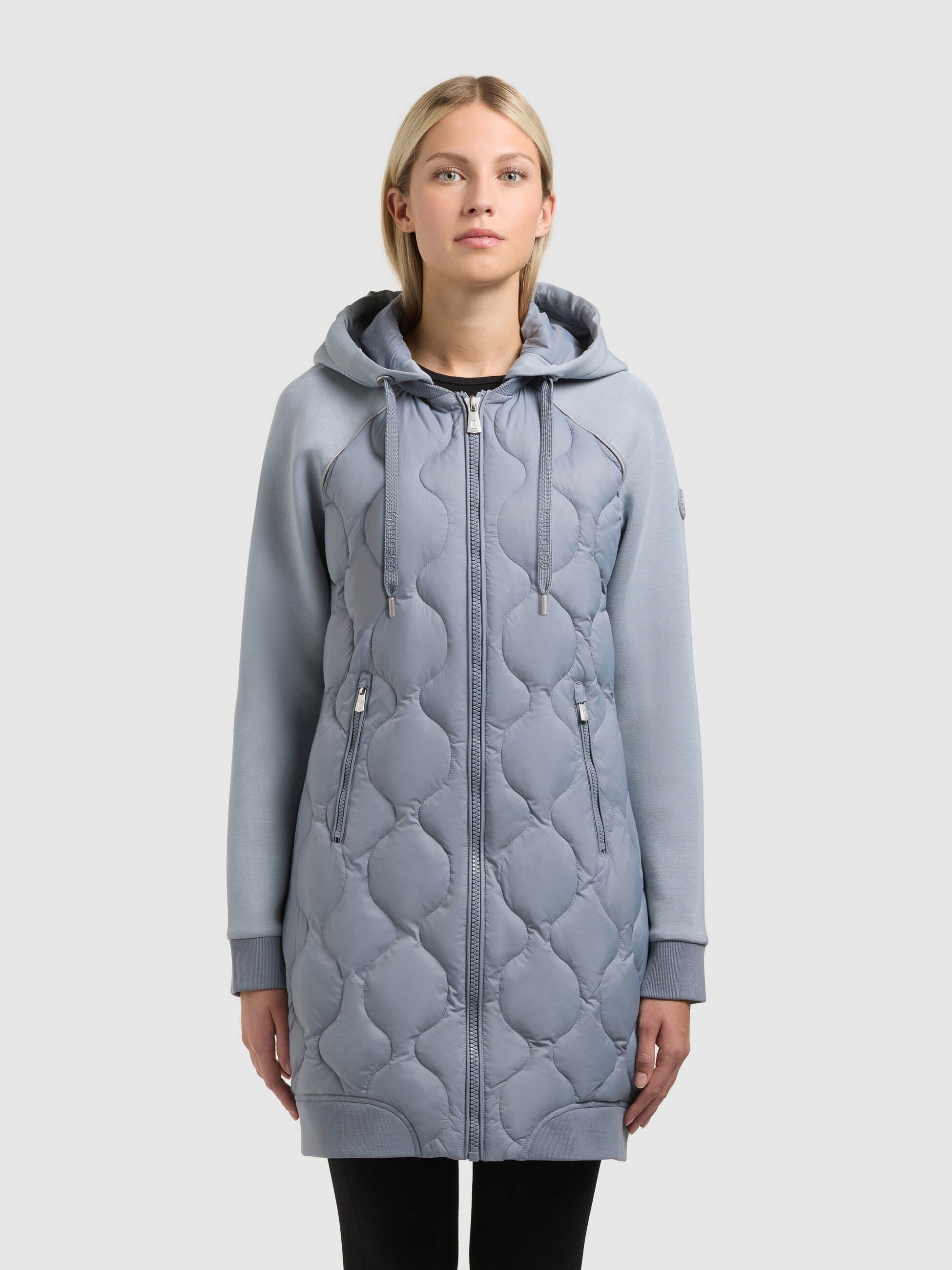 khujo-mantel-nora-misty-blue-steppmantel-materialmix-bergang image 1