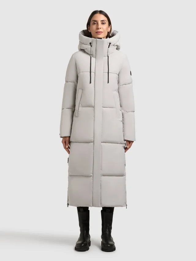 khujo-coat-lumra2-platinum-gray-wadenlanger-steppmantel-regular-fit image 1