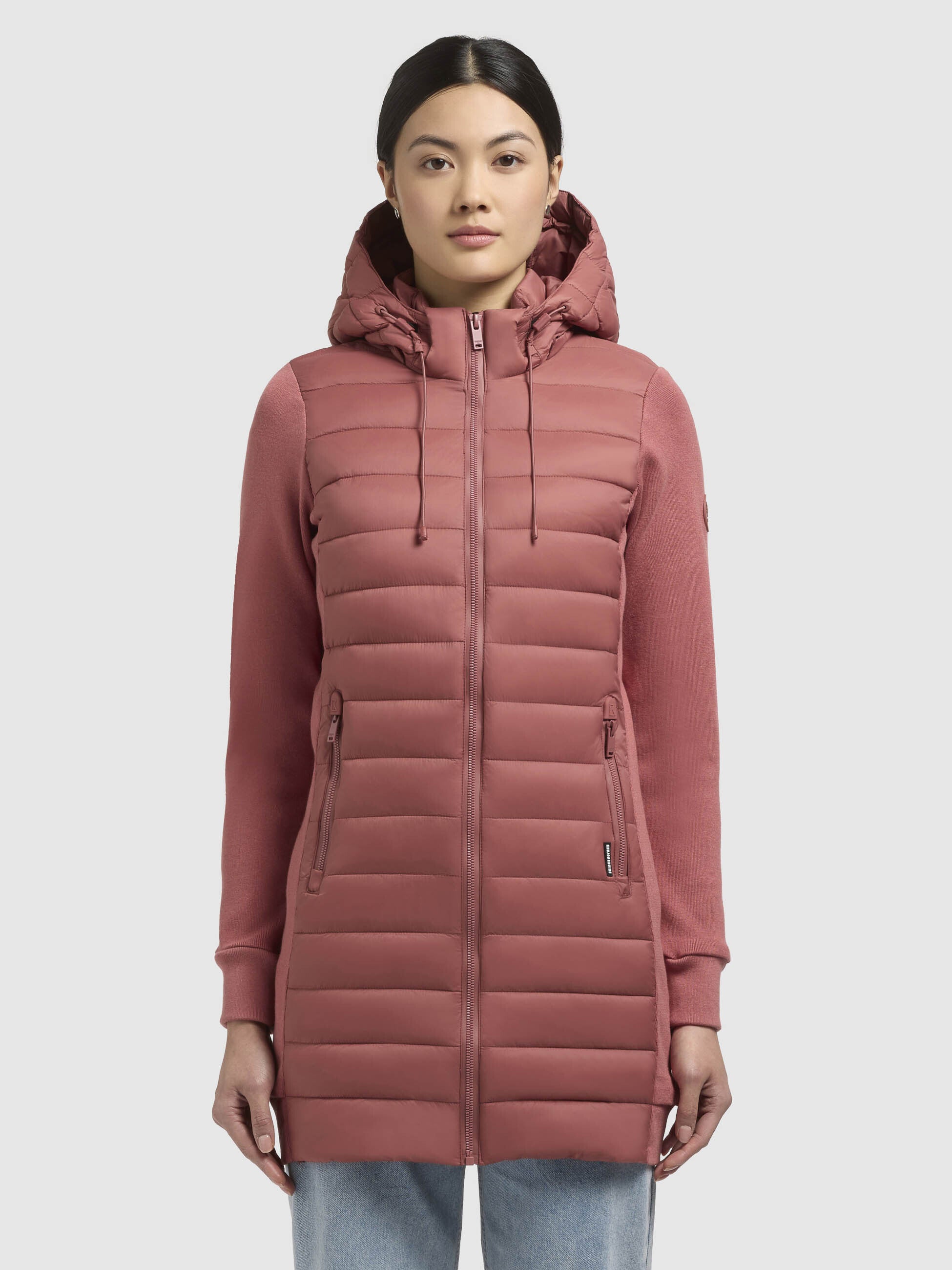 khujo-jacke-etele-rostrot-leichte-steppjacke-im-materialmix-mit-abnehmbarer-kapu image 4