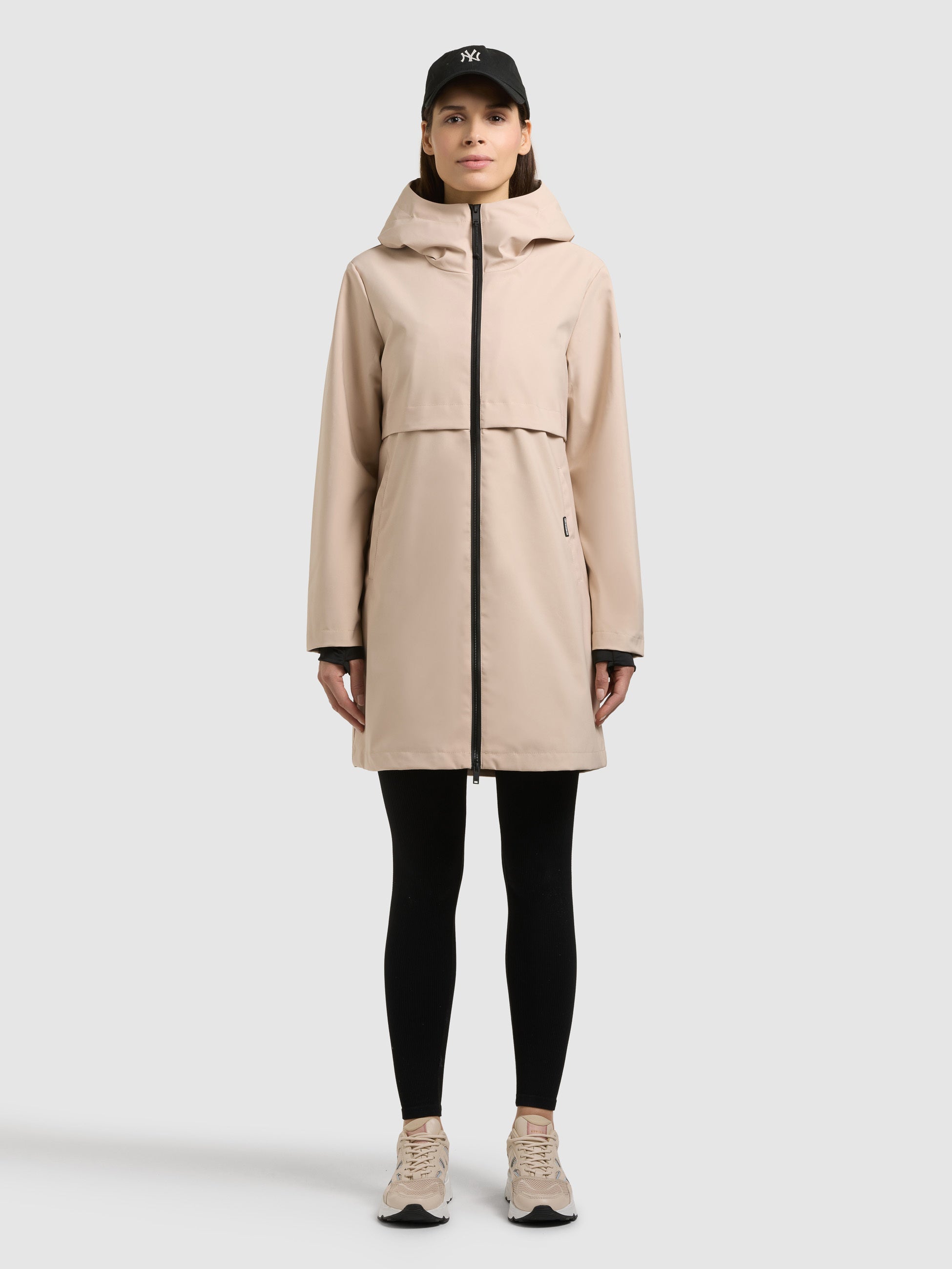 khujo-mantel-june-soft-beige-leichter-damen-kurzparka image 1