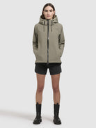 khujo-jacket-woom-grey-green-damen-regenjacke-wasserabweisend image 6