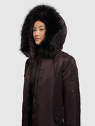 khujo-jilla-wintermantel-damen-moody-plum-mit-kunstfell image 7