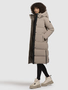 khujo-coat-rachel-matt-steppmantel-gray-beige-damen image 2