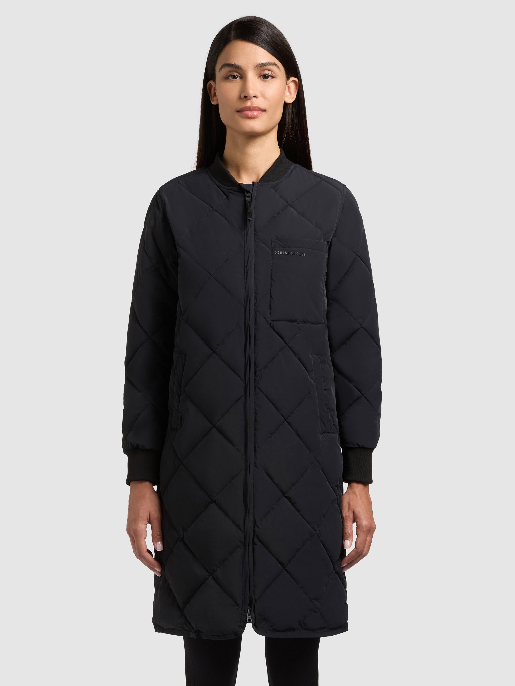 khujo-mantel-ymal2-black-steppmantel-kurzmantel-damen image 4