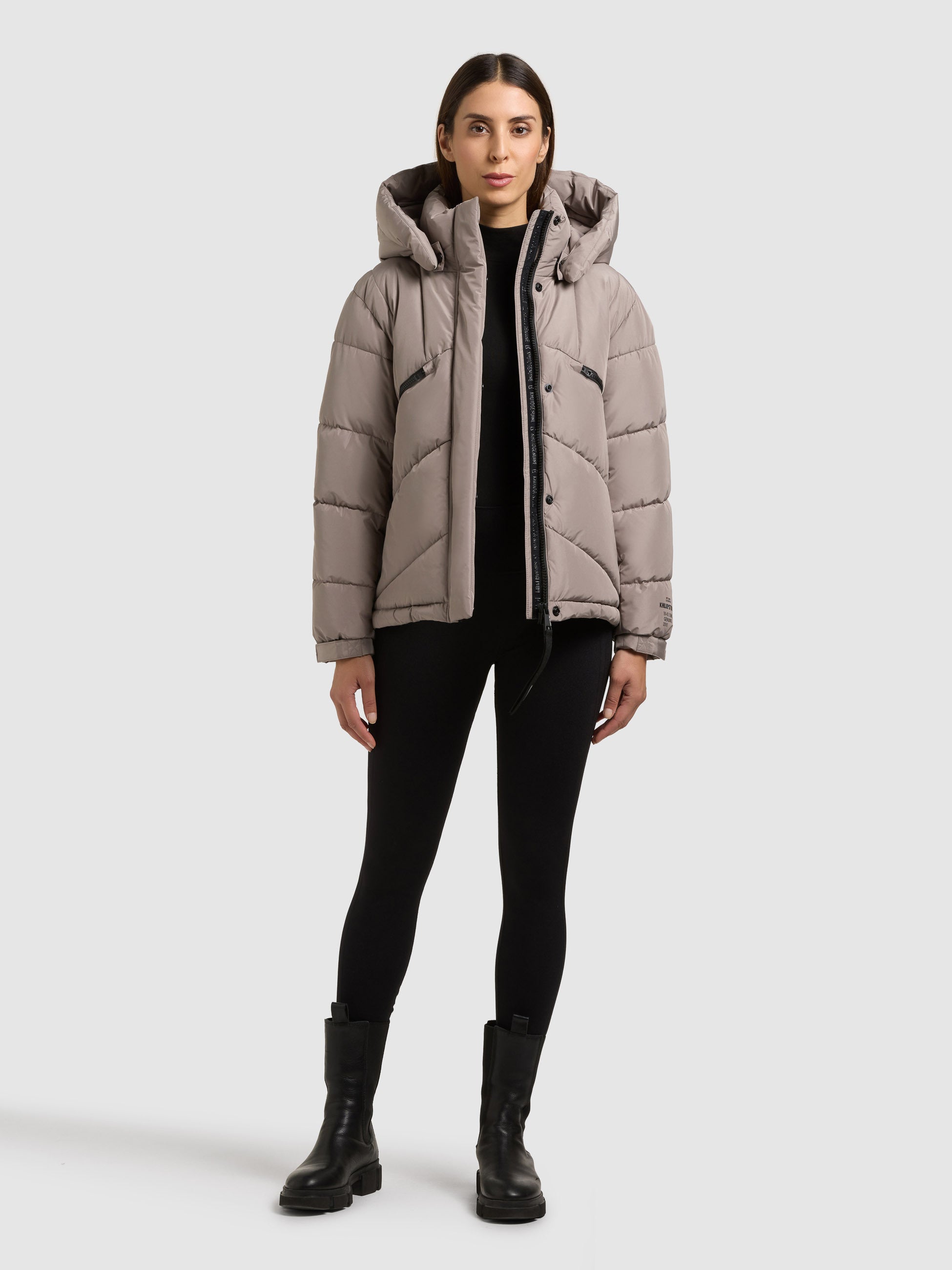 khujo-evande-damen-winterjacke-greige image 1