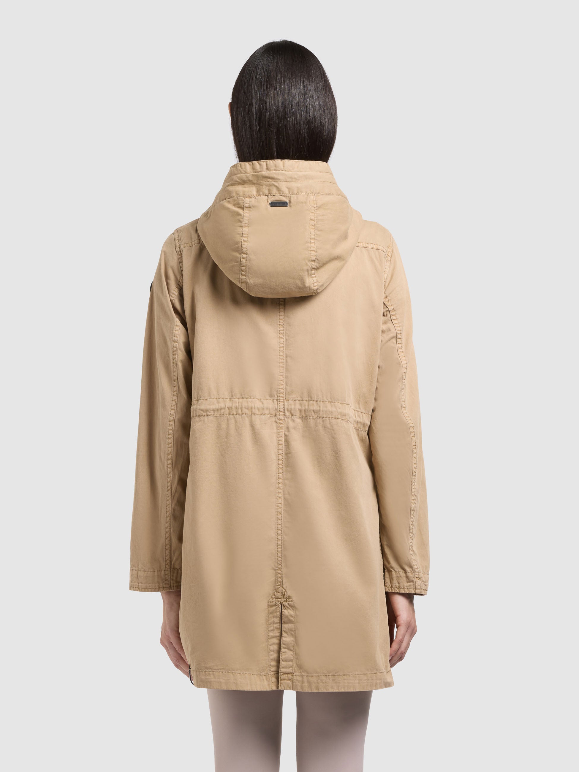 khujo-nika-damen-parka-mantel-dark-beige image 3