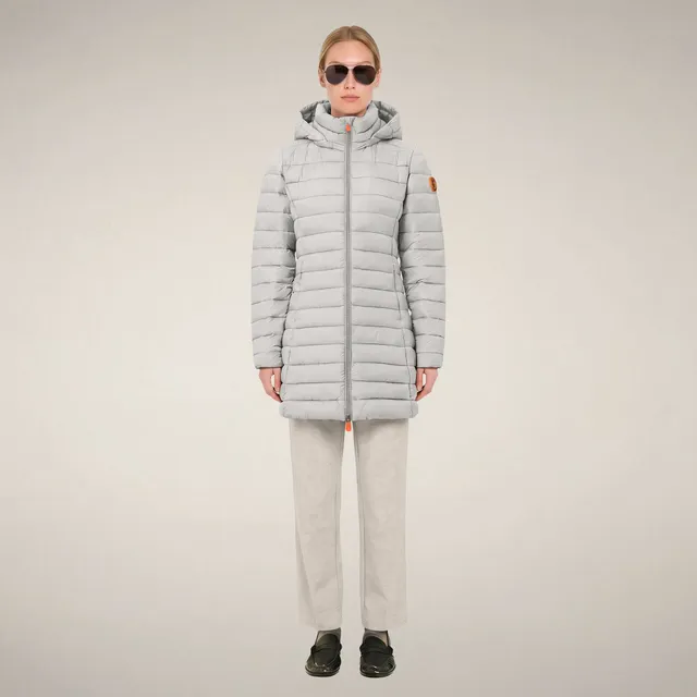 save-the-duck-carol-daunenmantel-lang-damen-grau image 1