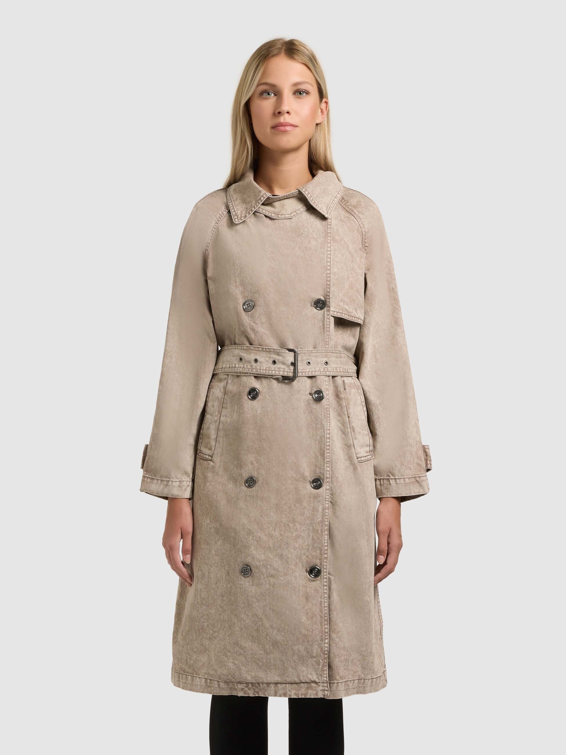 khujo-mantel-enza-latte-brown-jeans-trench-denim-damen image 8