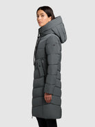 khujo-mantel-mikia2-foam-green-knielanger-damen-steppmantel-regular-fit image 5
