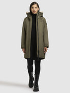 khujo-coat-semie2-light-olive-damen-kurzmantel image 6