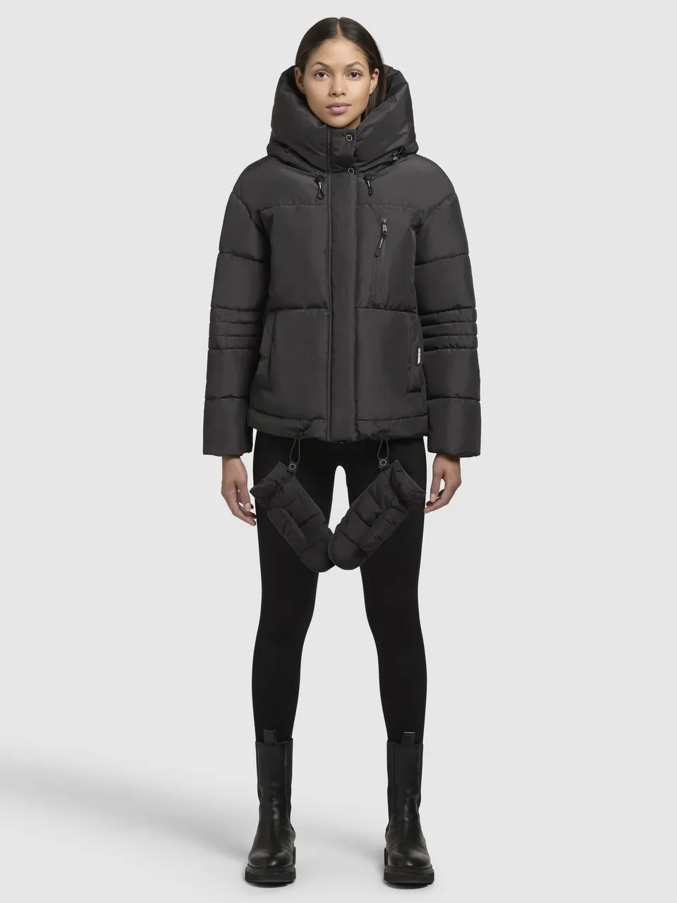 khujo-jacke-peeke-with-gloves-dunkelgrau-damen-winterjacke image 1
