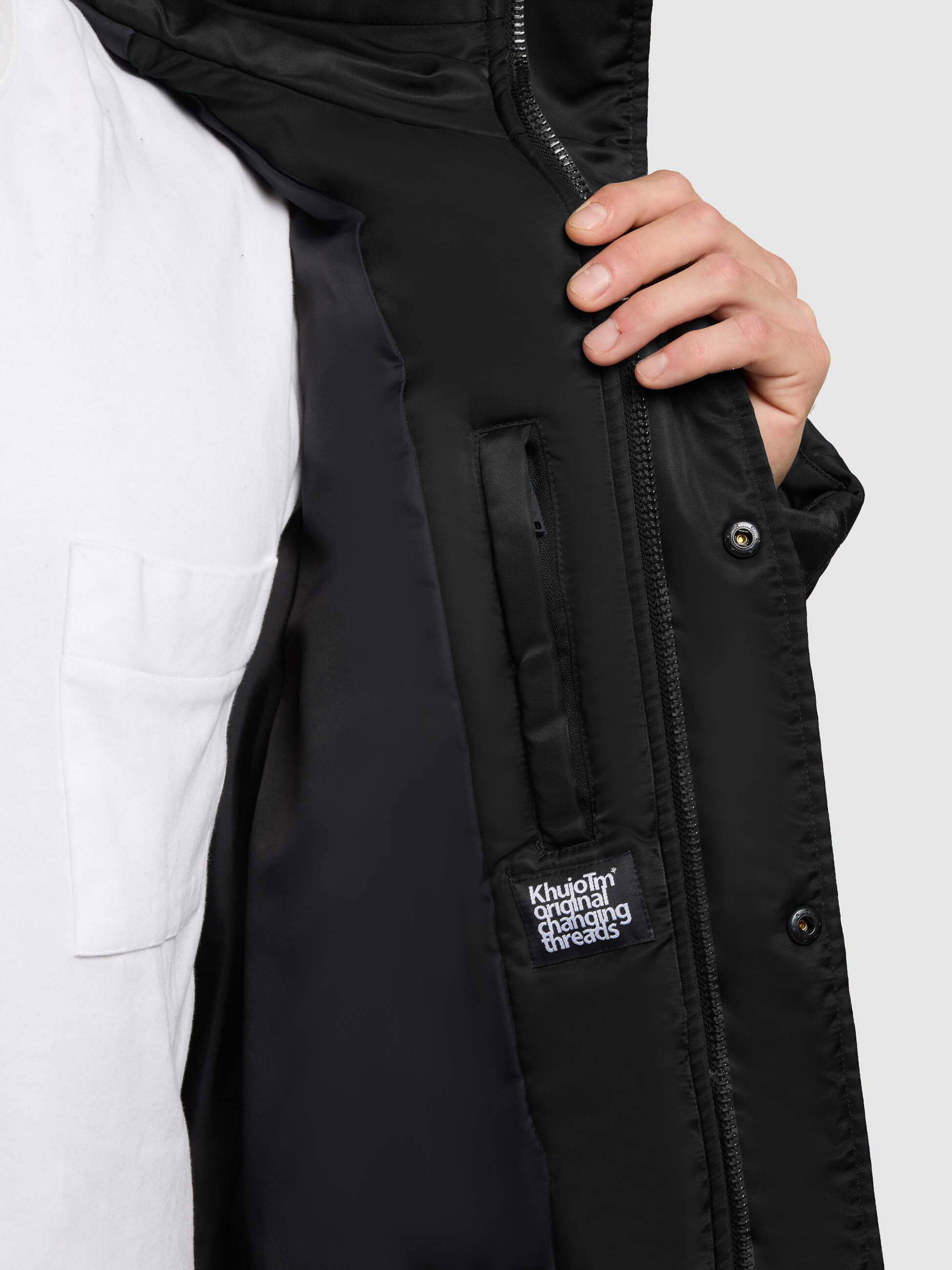 khujo-mantel-pakpao-black-damen-parka-loose-fit image 8