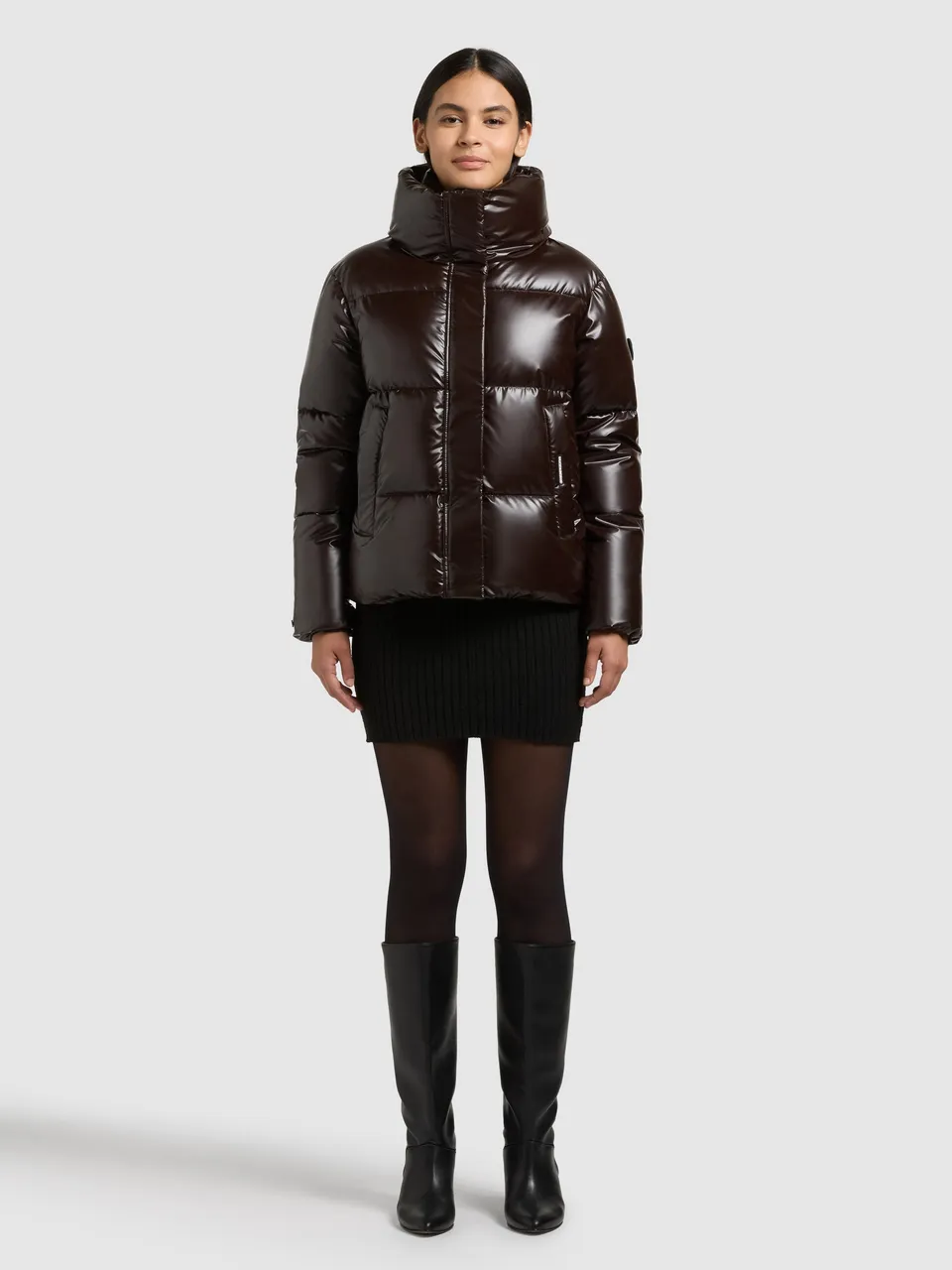 khujo-rinja2-shiny-damen-winterjacke-moody-plum-loose-fit-wasserabweisend image 1