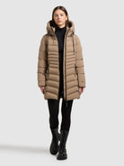 khujo-mantel-lava-kurzmantel-cookie-beige-slim-fit image 2