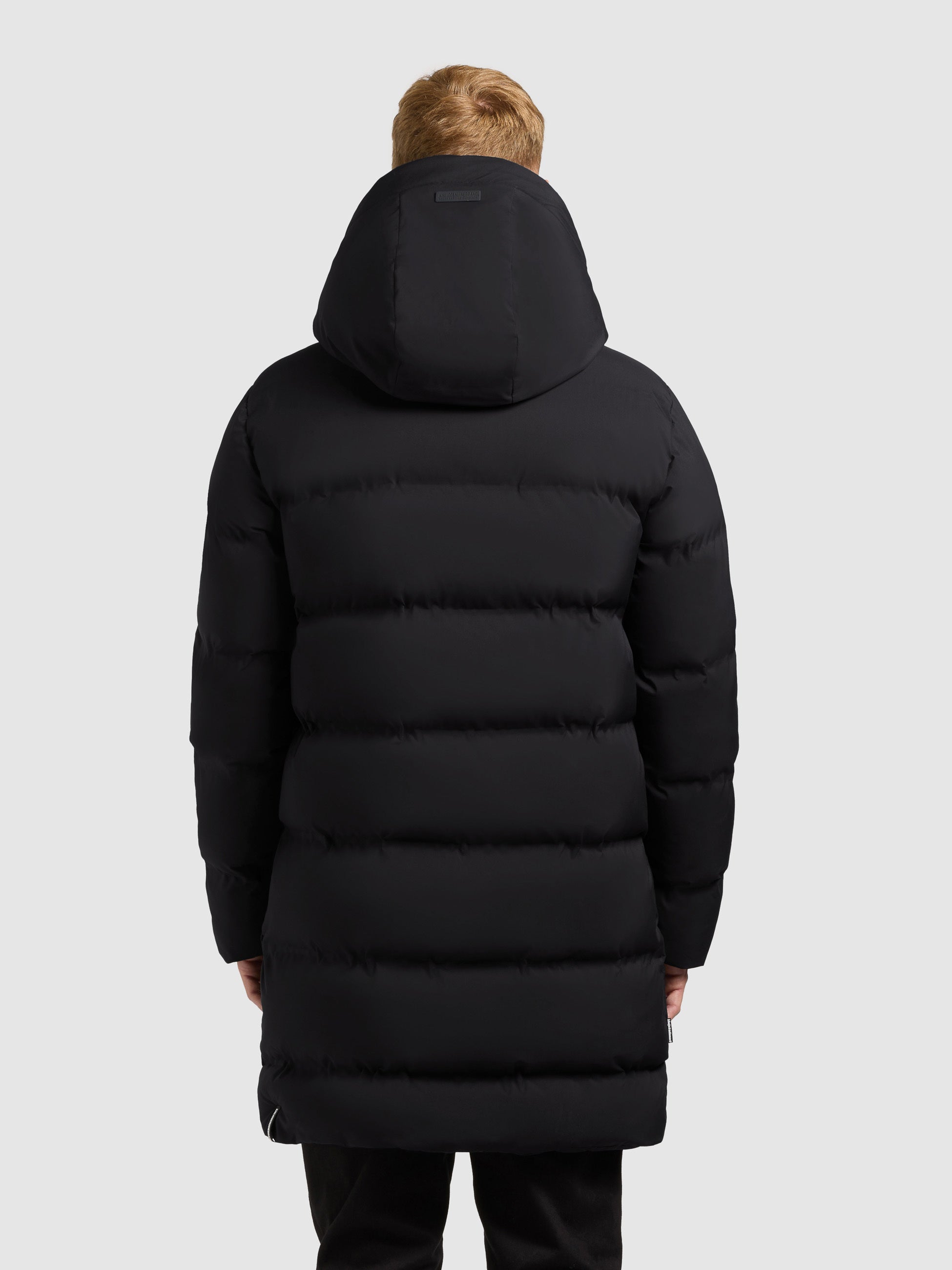 khujo-caius3-steppmantel-black-herren-warm-wattiert-mit-kapuze image 3