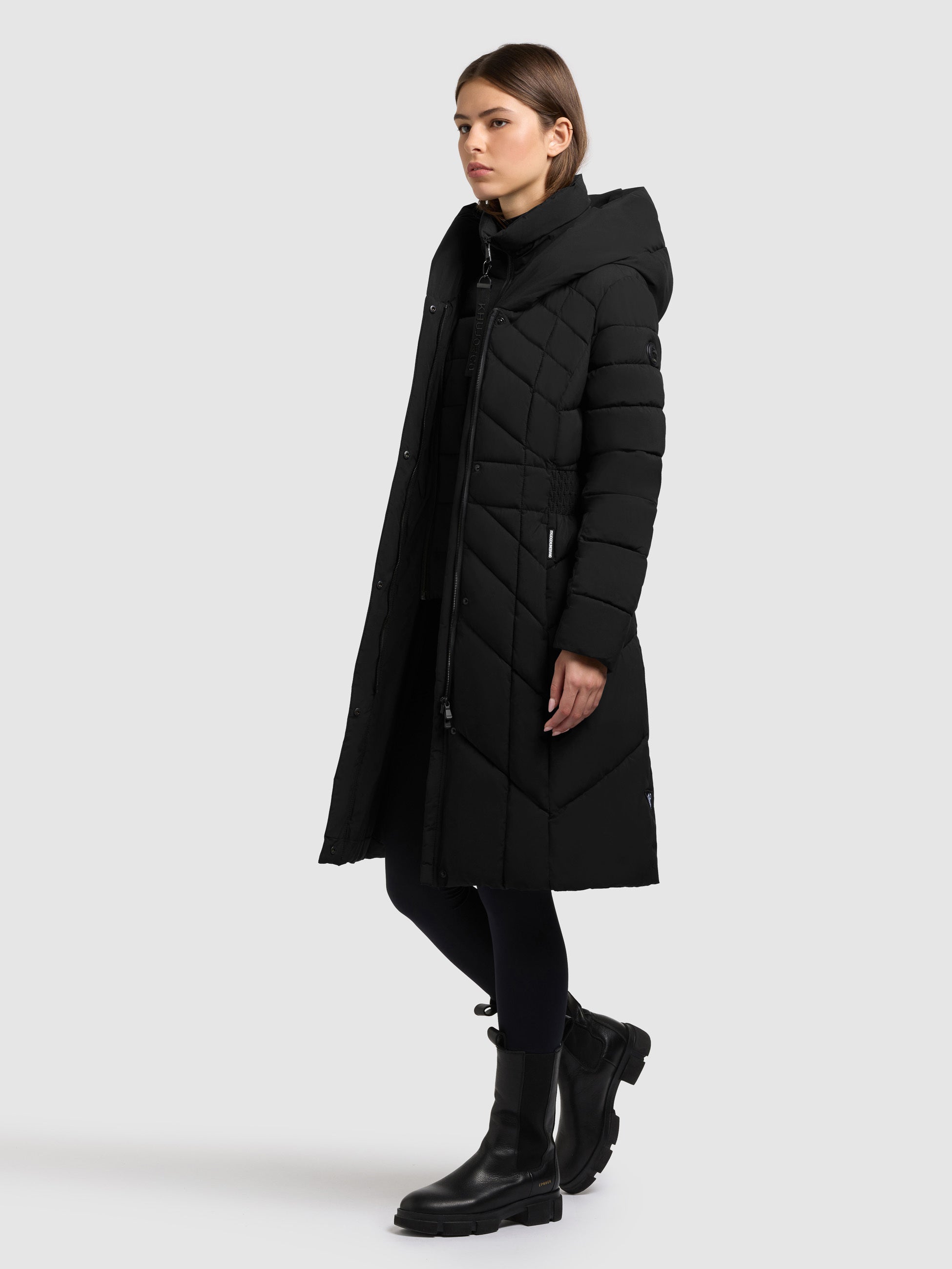 khujo-mantel-laio-2in1-black-damen-kurzmantel-mit-herausnehmbarem-stepp-einsatz image 2