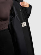 khujo-jilias6-matt-black-damen-steppmantel-knielang-wattiert image 8