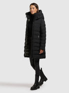 khujo-jacket-nekar-black-damen-steppjacke-mit-kapuze image 2