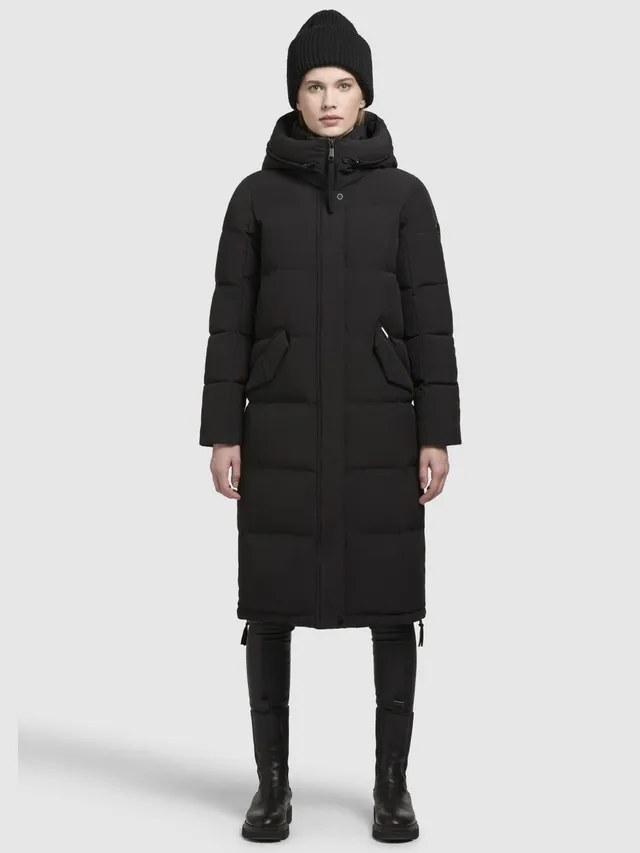 khujo-coat-riad-black-parka-mantel-damen image 1