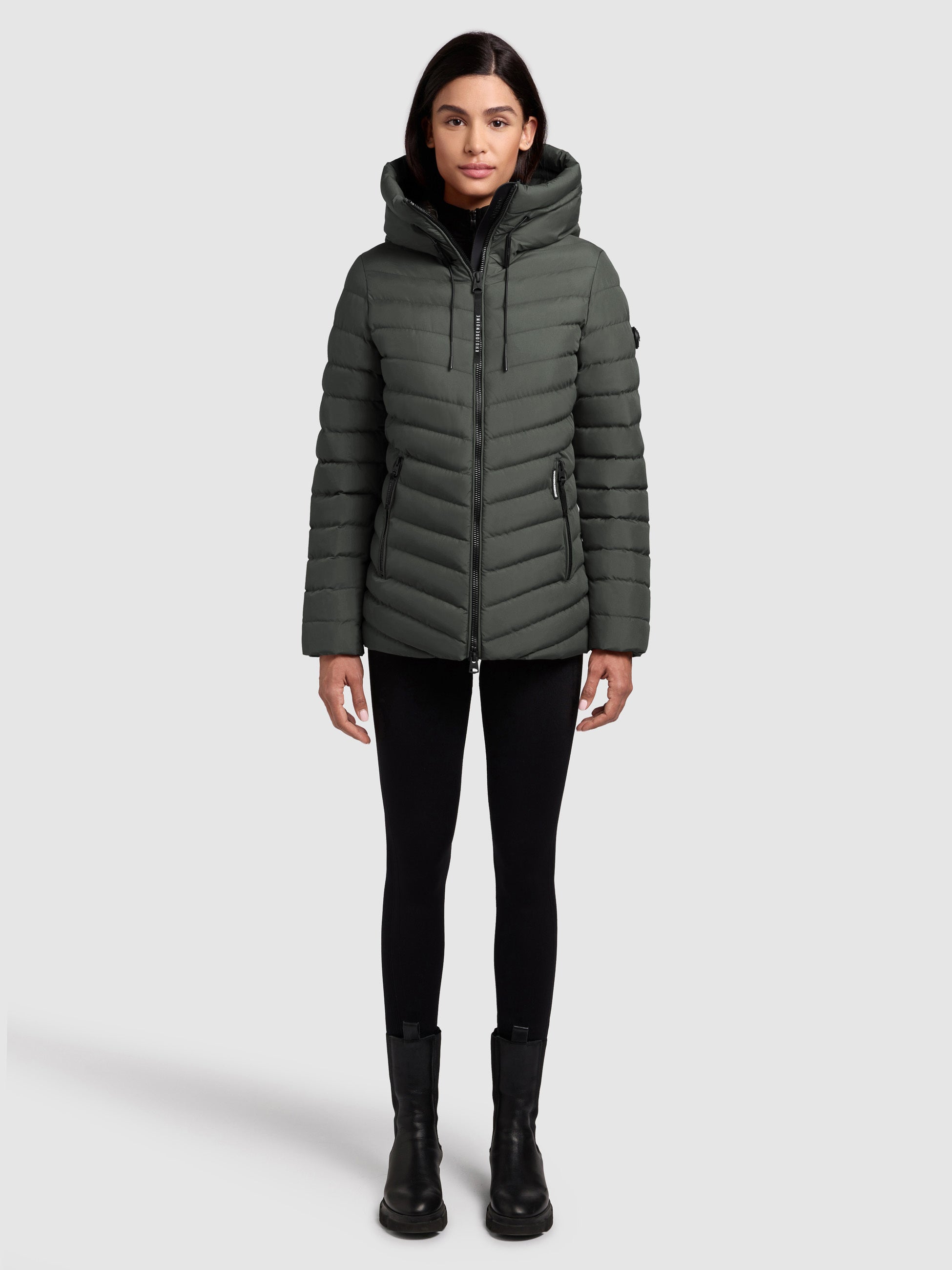 khujo-pace-steppjacke-foam-green-f-r-damen-h-ftlange-kapuzenjacke image 1