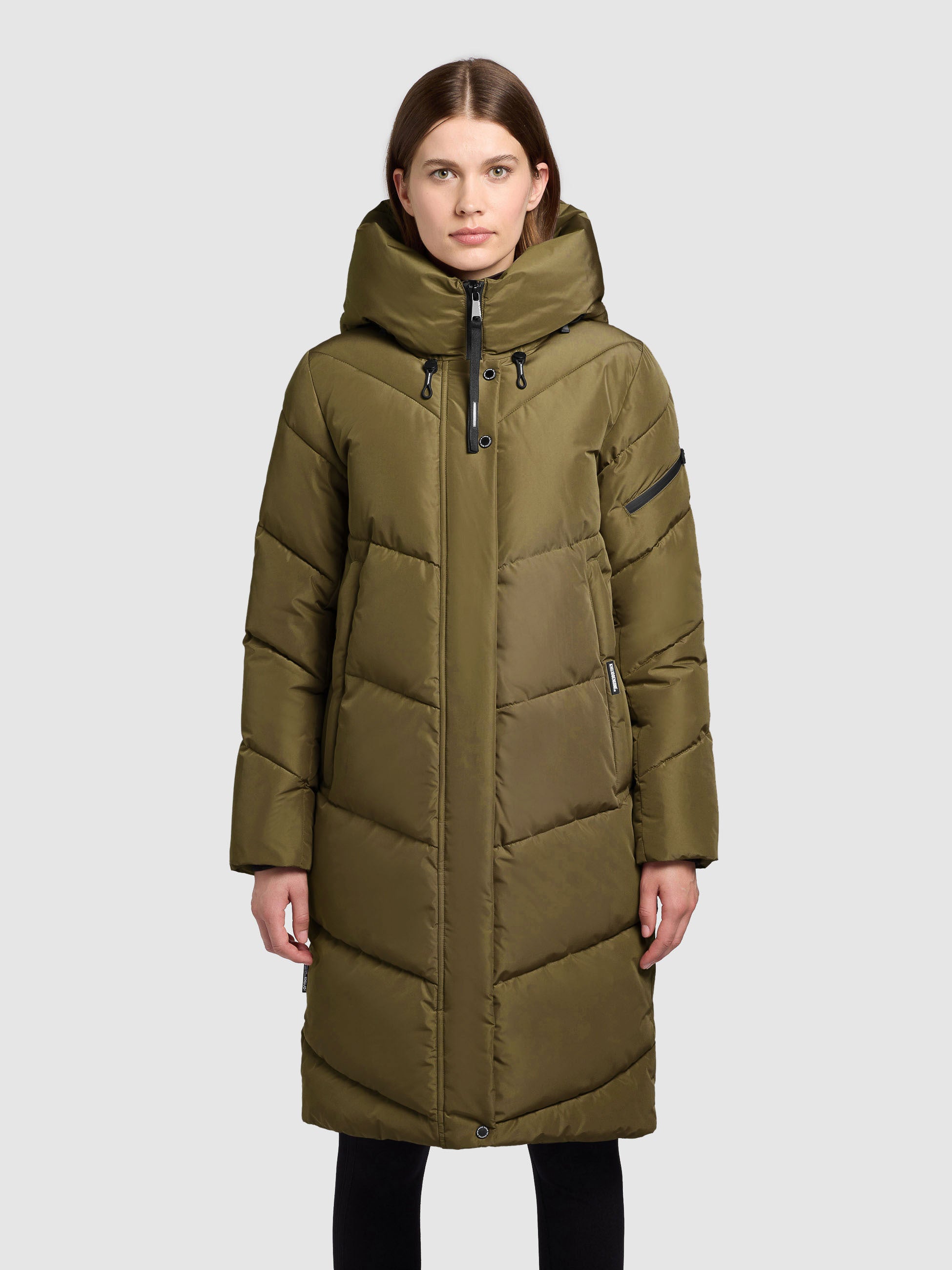 khujo-mantel-jange-scrub-green-knielanger-damen-steppmantel-winter image 4