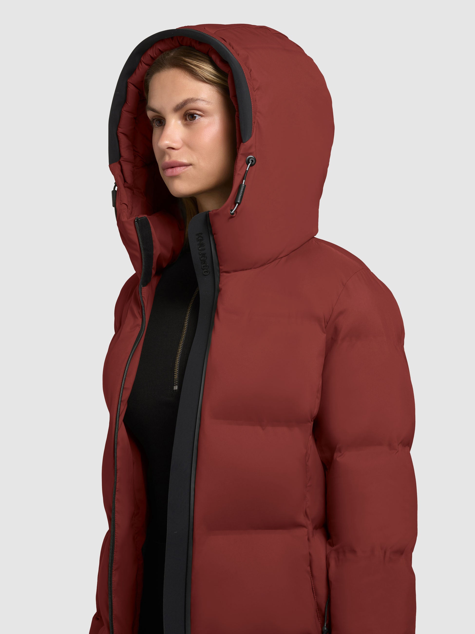 khujo-tanare3-damen-steppjacke-dark-red image 7