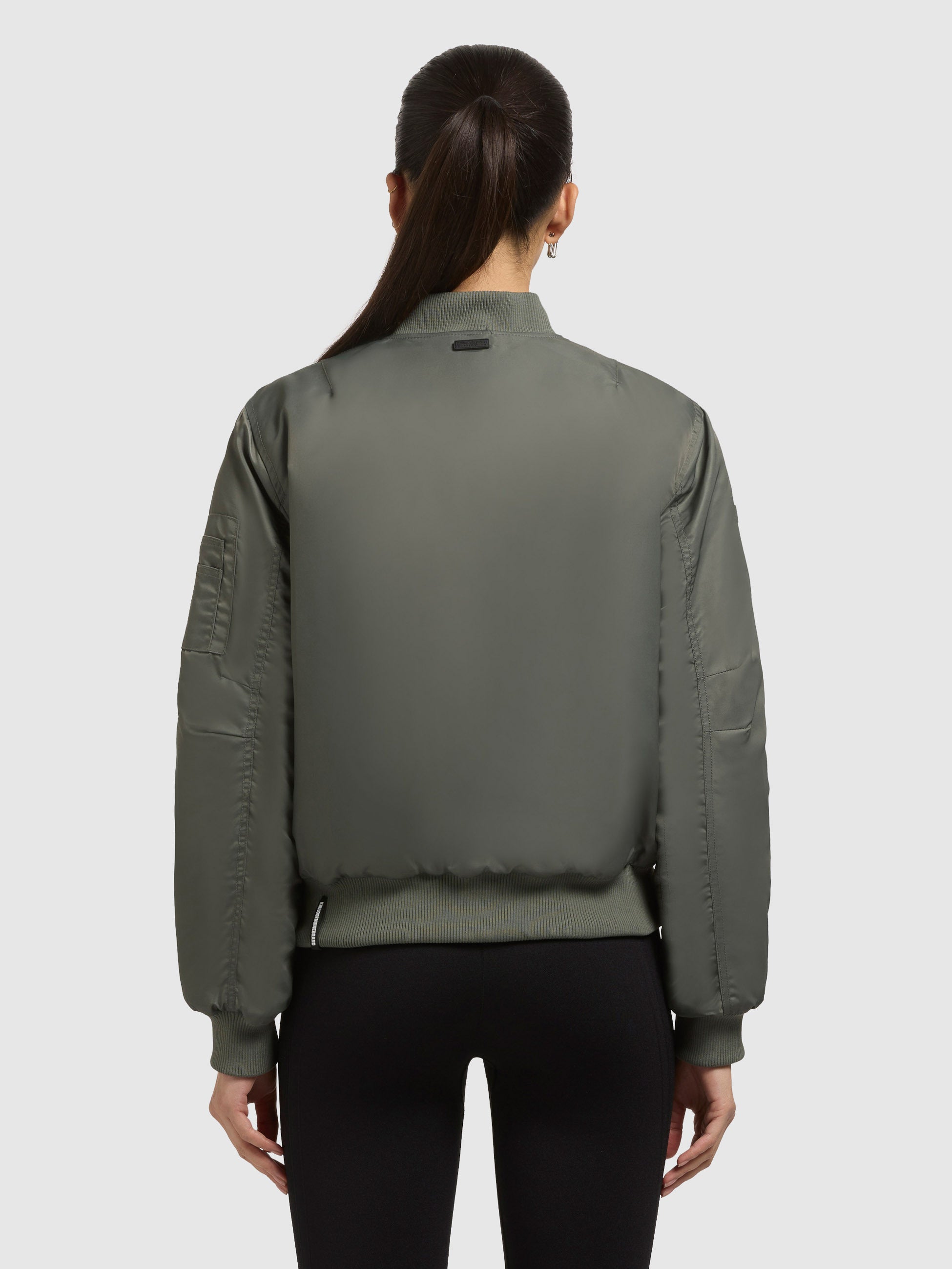 khujo-jacke-kasia-sage-green-bomberjacke-blouson-loose-fit image 3