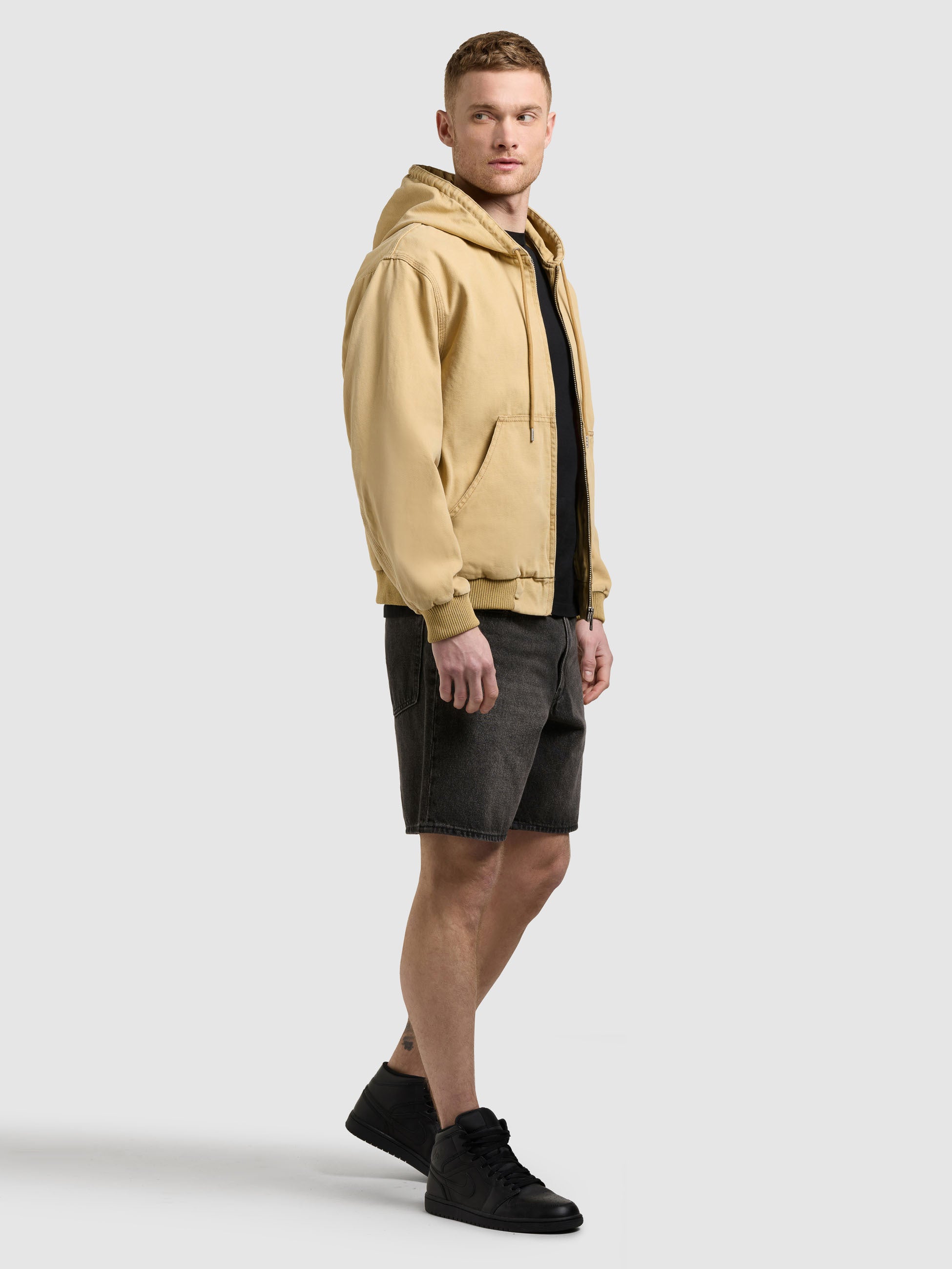 khujo-jacke-rhiis-beige-workwear-blouson-canvasjacke image 6