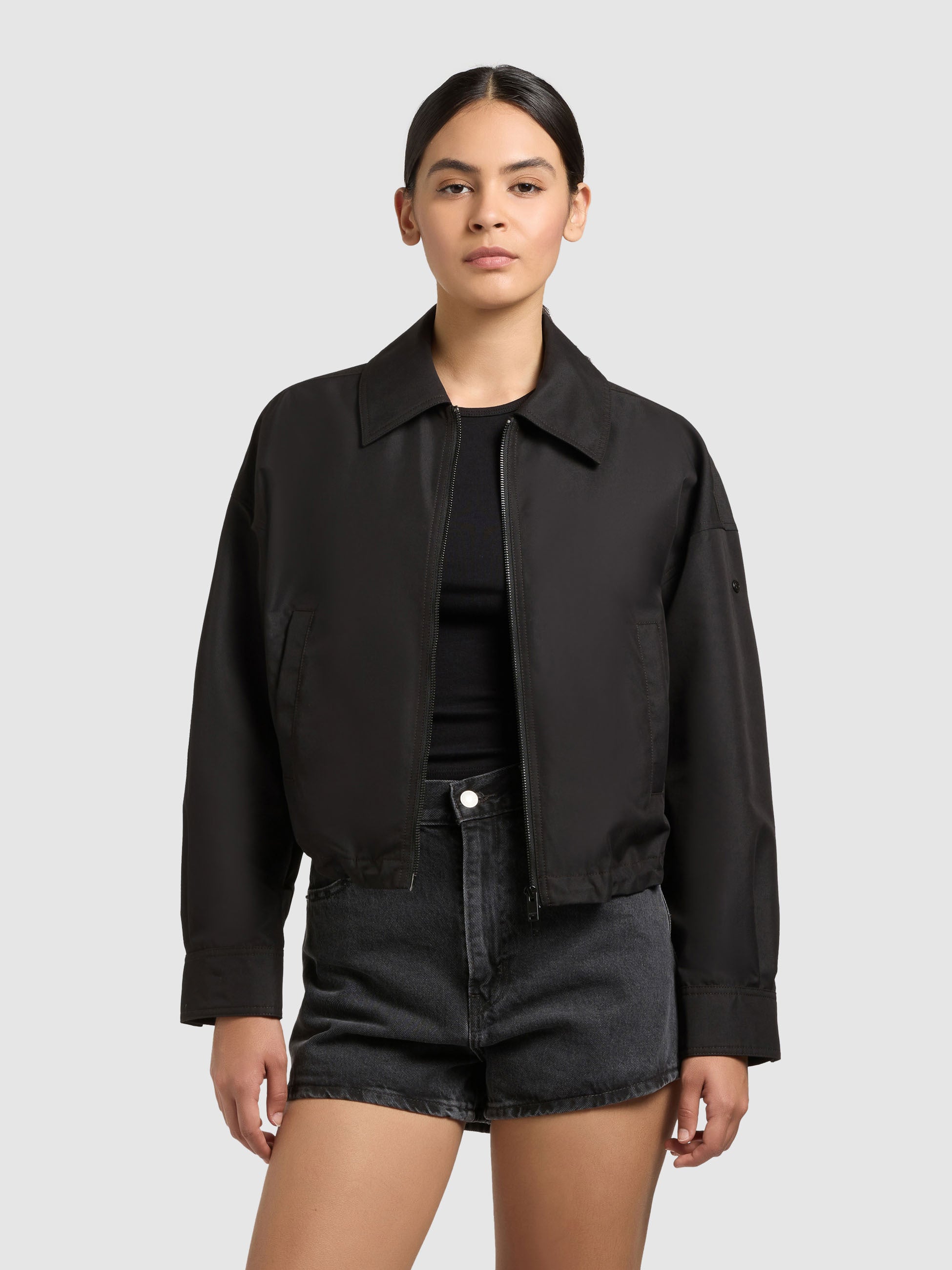 khujo-jacke-tovee-black-cropped-damen-blousonjacke image 1