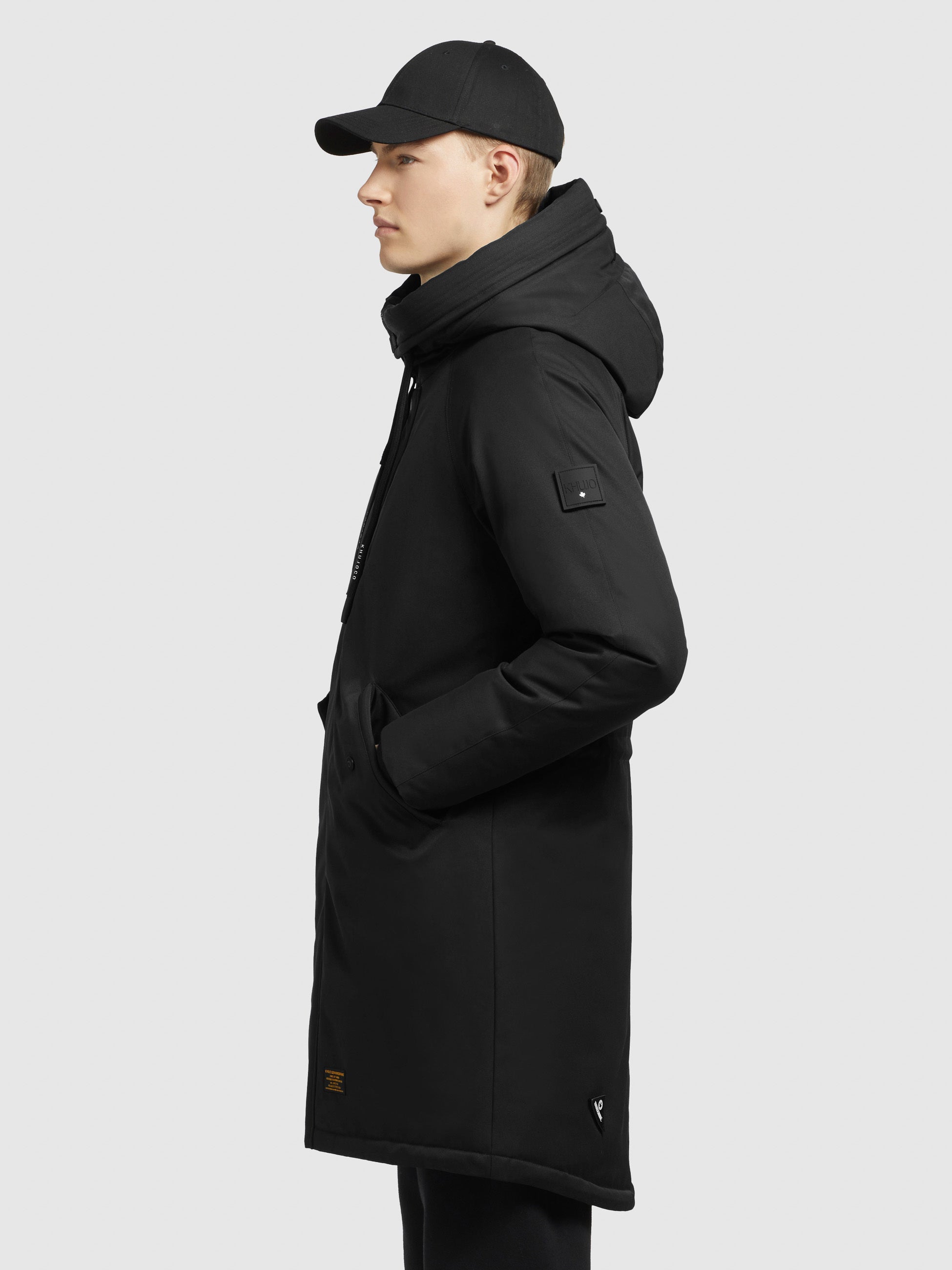 khujo-wintermantel-tandem-schwarz-parka-loose-fit image 5