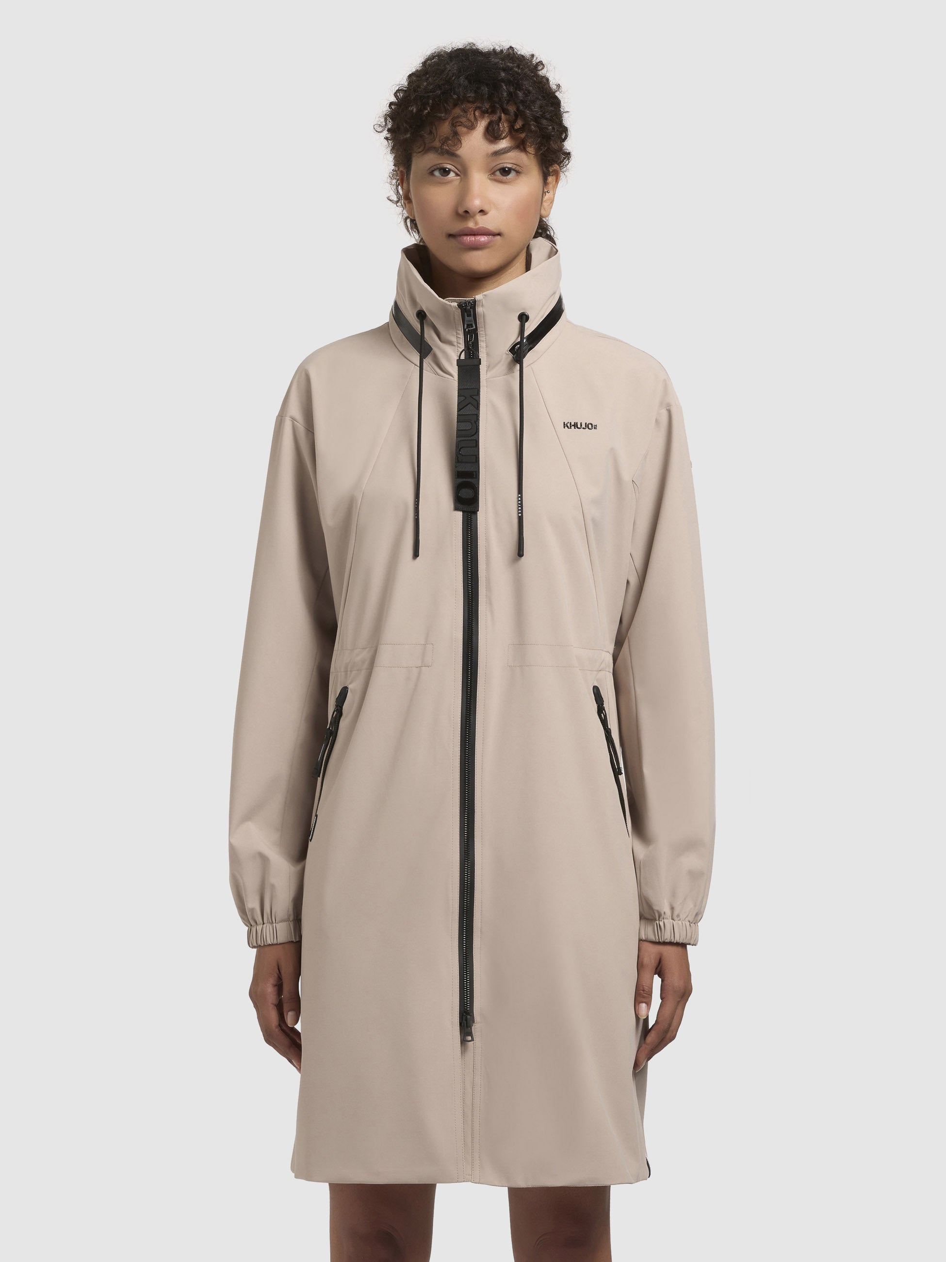 khujo-erthe-damen-mantel-beige-sommerparka-kurzmantel-leicht image 4