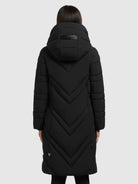 khujo-coat-bibb-black-kurzer-damen-steppmantel-mit-kapuze image 3