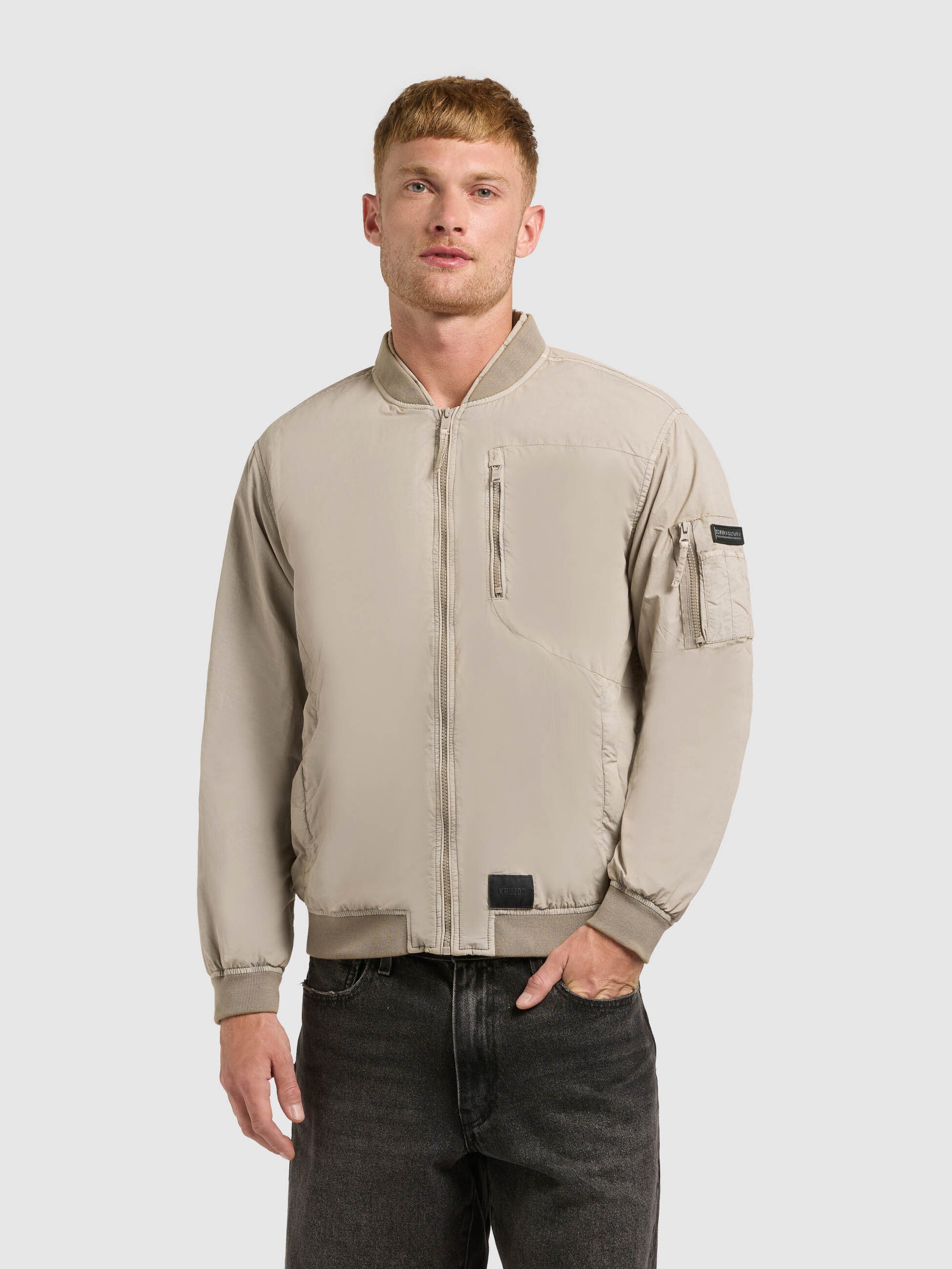 khujo-jacke-ibe-bone-beige-blousonjacke-garment-dye image 4