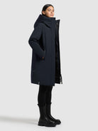 khujo-mantel-nellen2-port-blue-wintermantel-damen-loose-fit image 6