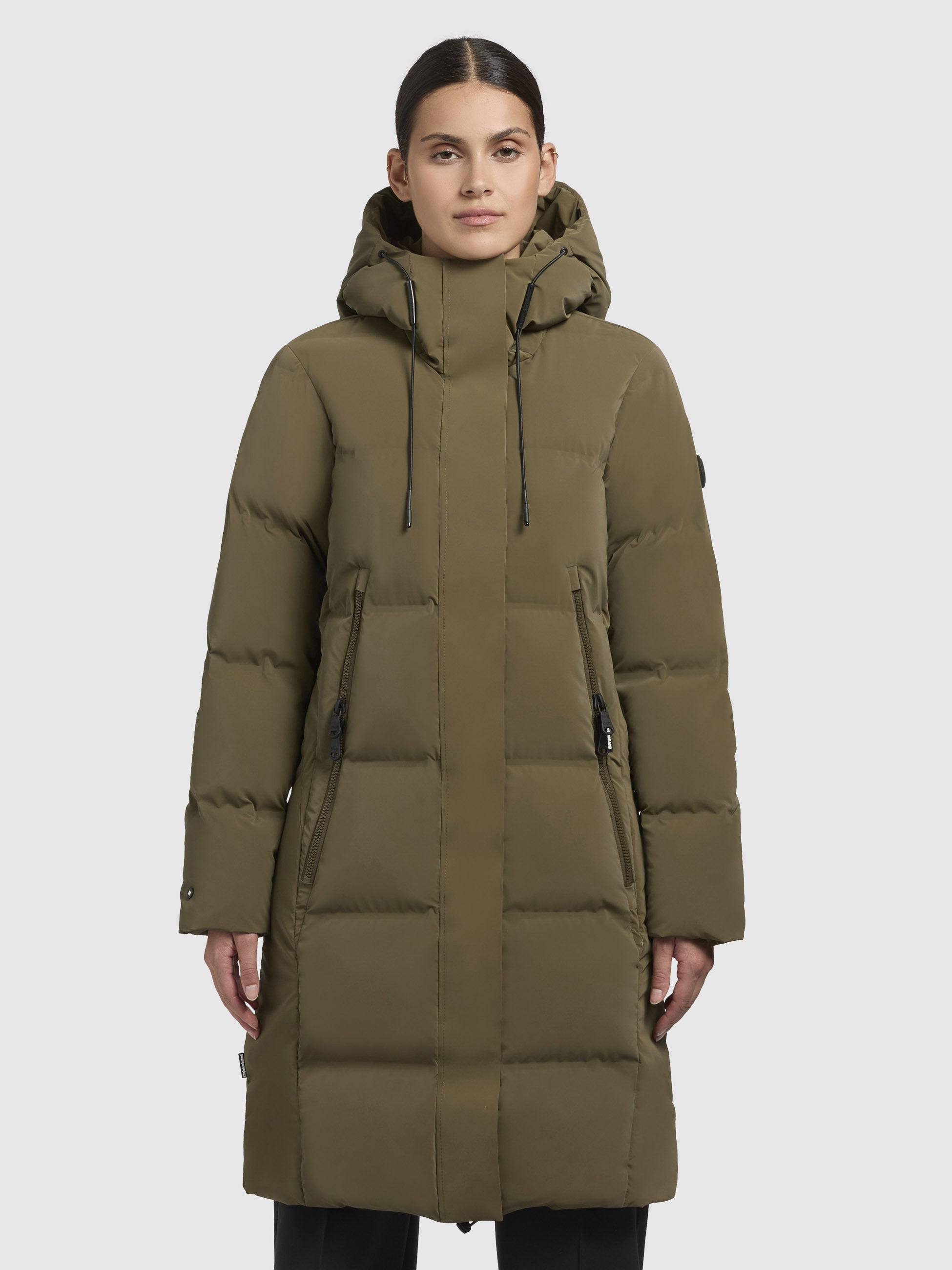 khujo-loni-damen-steppmantel-khaki image 4