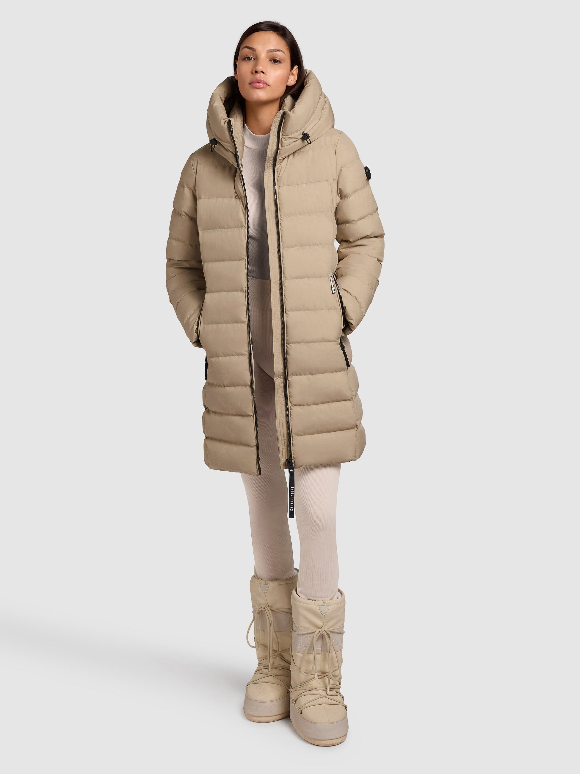 khujo-jacke-nekar-beige-steppjacke-mit-kapuze-f-r-damen image 2