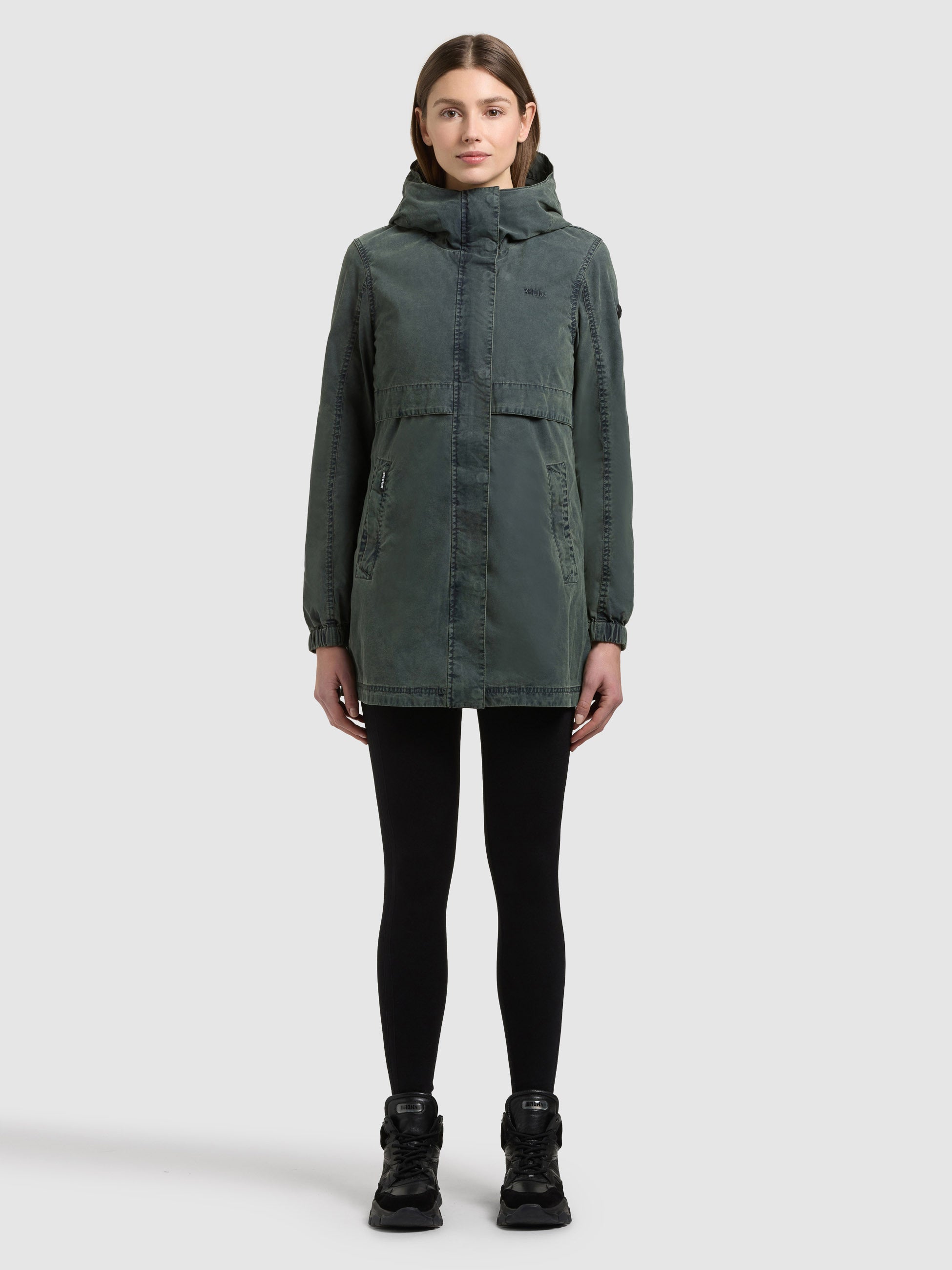 khujo-jacke-brava-black-olive-slim-fit image 2