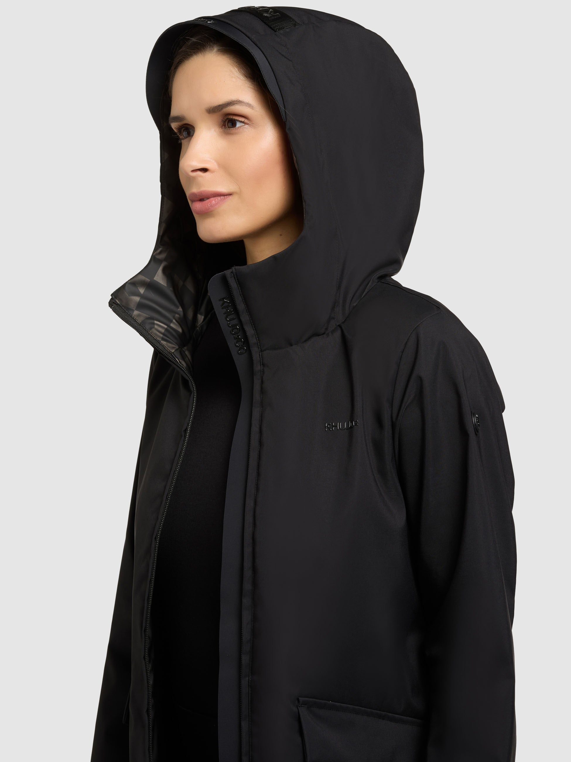 khujo-femke2-damen-parka-black-slim-fit-regenparka-mit-kapuze image 7