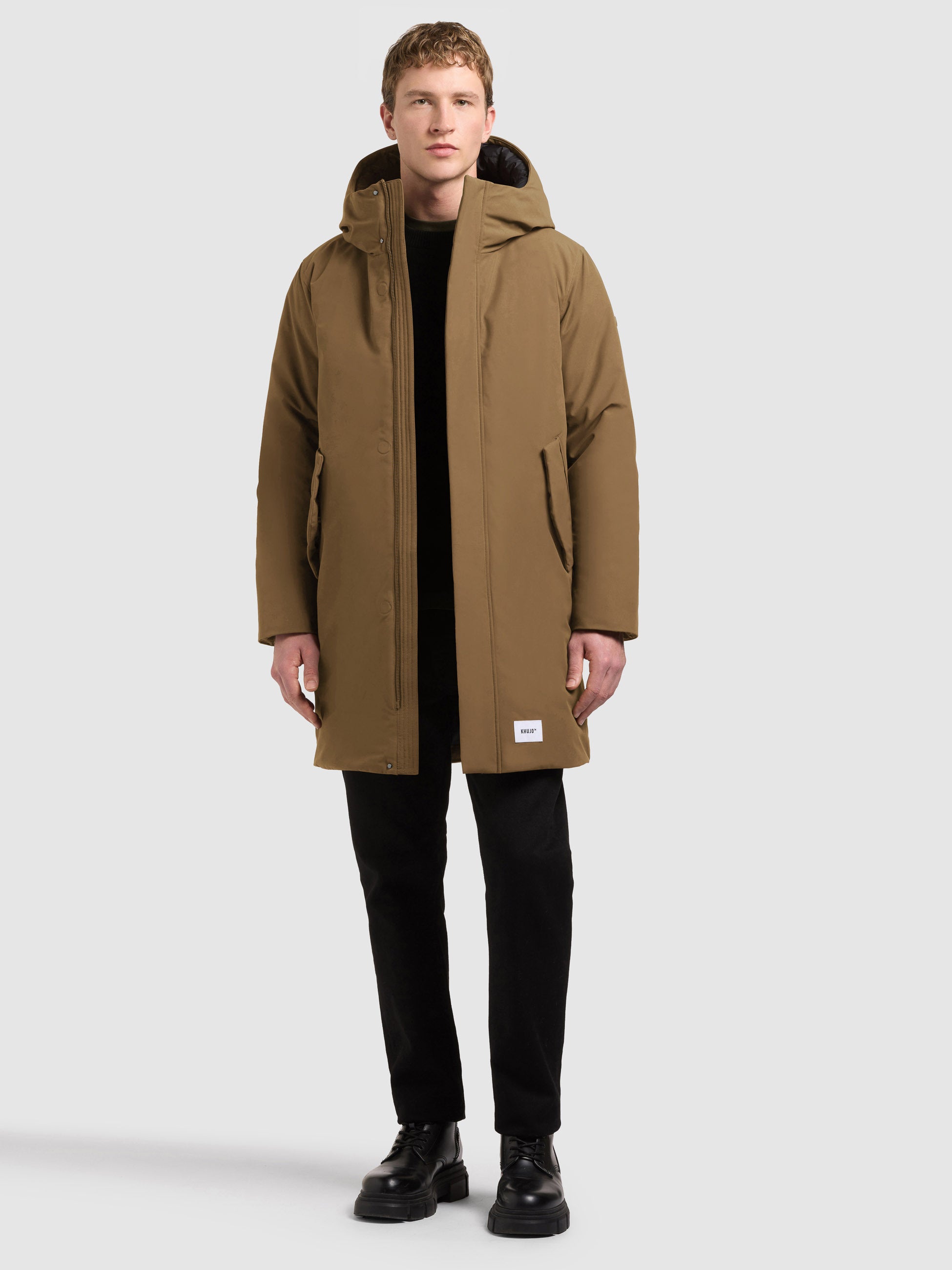 khujo-mantel-fogg2-oozey-brown-damen-parka-regular-fit image 1