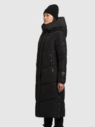 khujo-pulset-damen-steppmantel-knielang-matt-black image 5