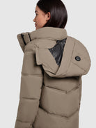 khujo-coat-graya-damen-stepp-kurzmantel-smoke-olive-mit-kapuze image 8