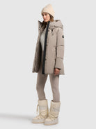 khujo-jacke-allap-winterjacke-greige-teil-gesteppt image 2