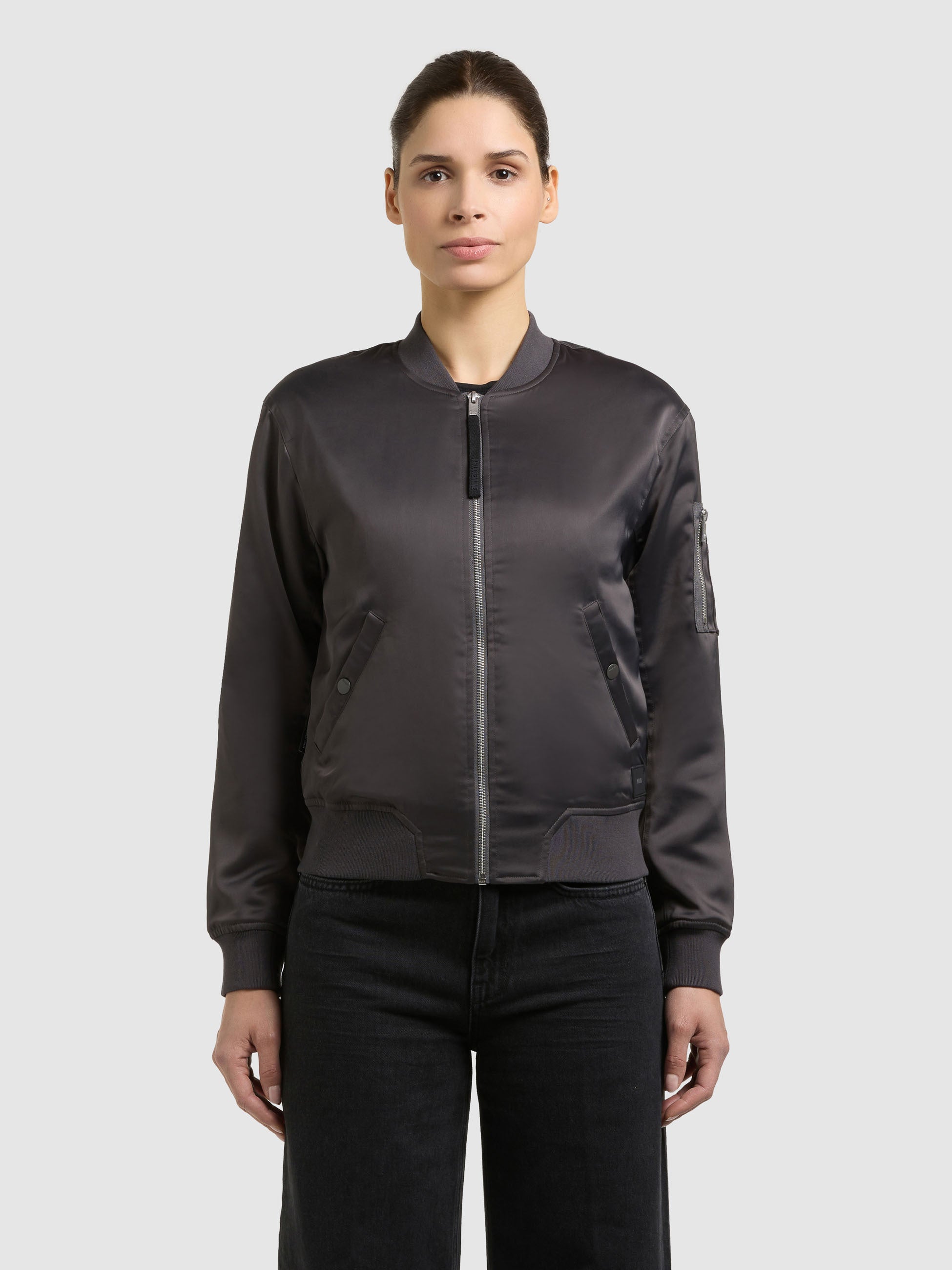 khujo-beth-damen-bomberjacke-slate-grey image 4