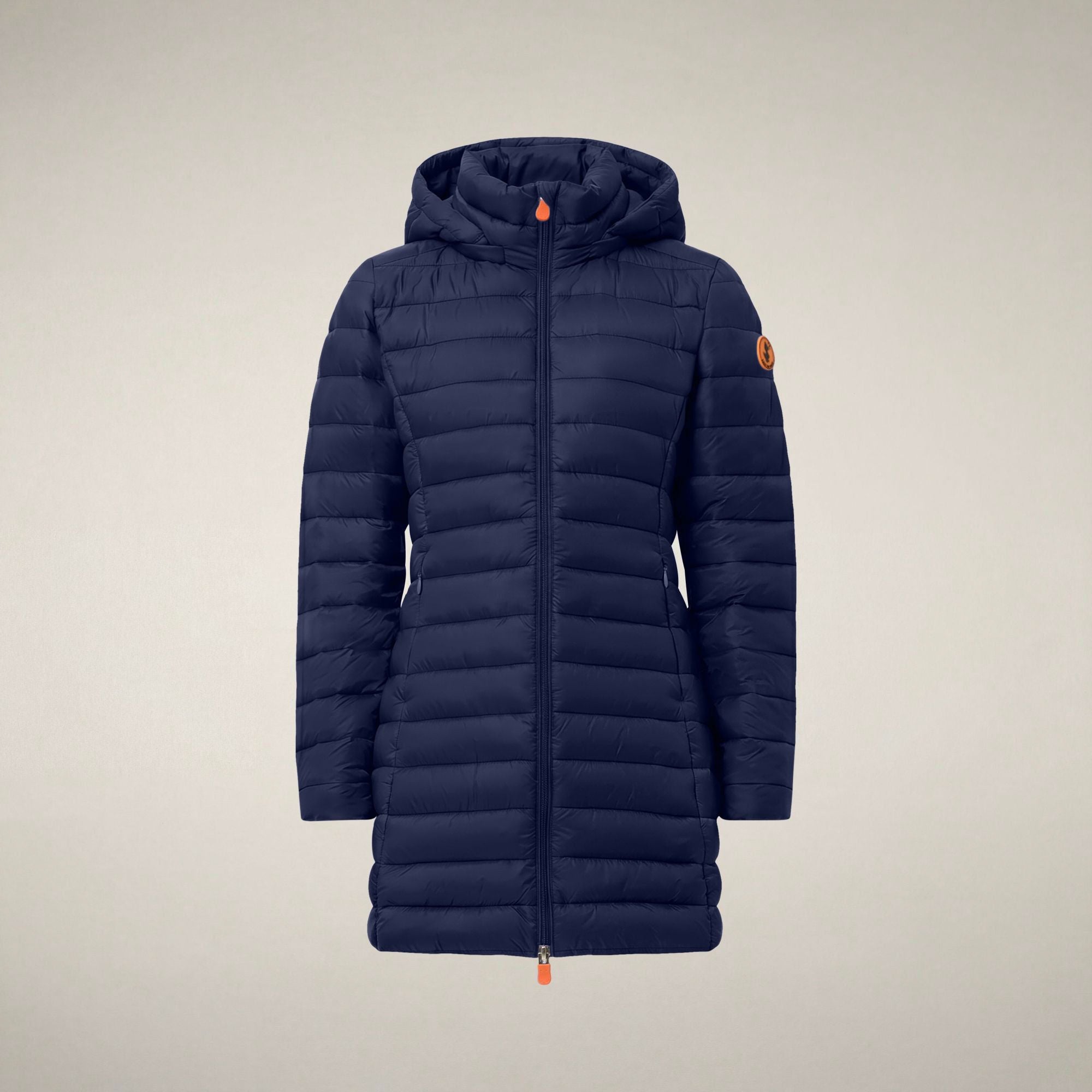save-the-duck-carol-damen-daunenmantel-lang-blau-navy image 3