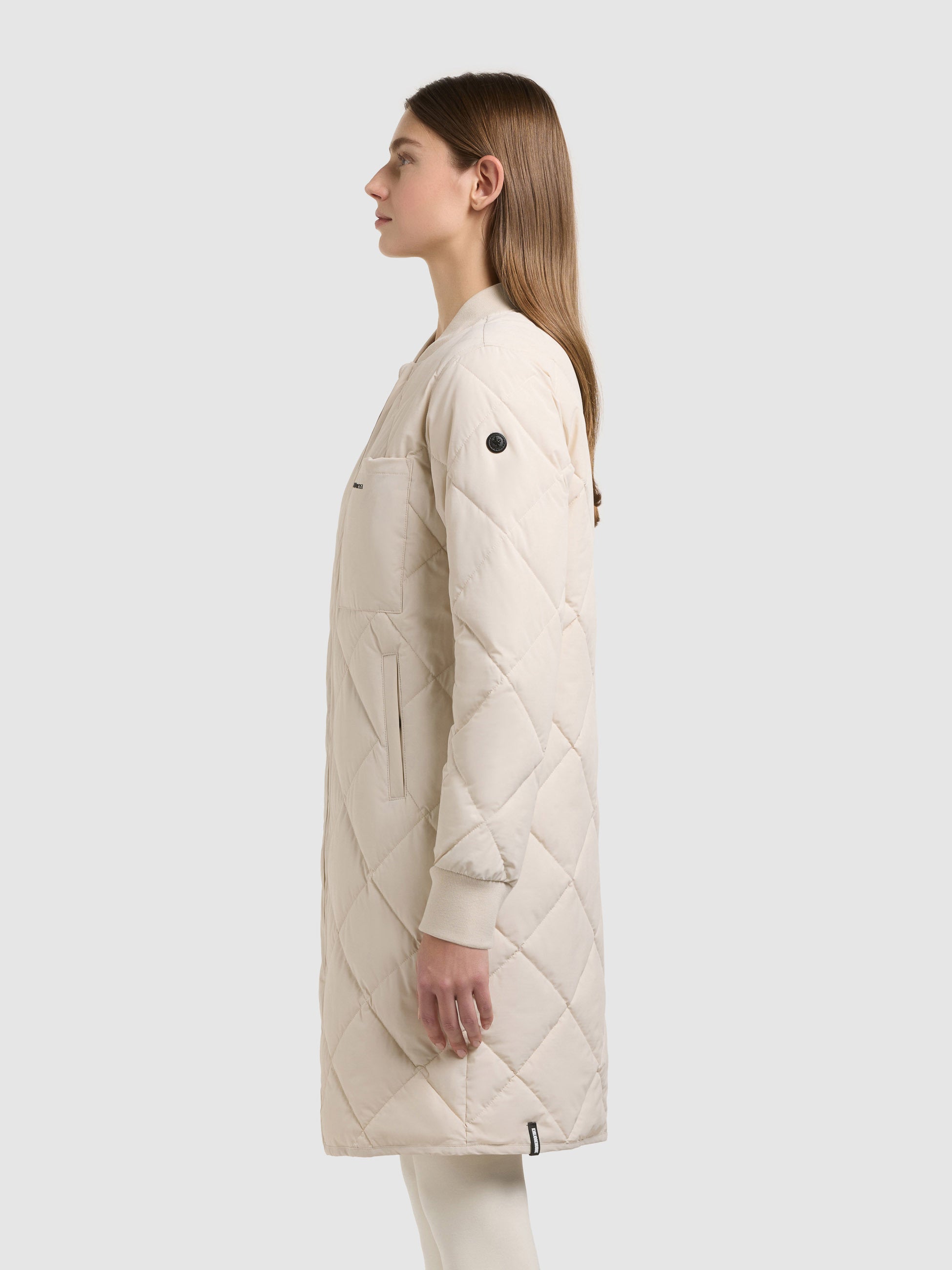 khujo-mantel-ymal2-oat-white-damen-kurzmantel-steppmantel-regular-fit image 4