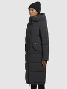 khujo-riad-mantel-dark-gray-knielanger-wattierter-damen-parka image 5