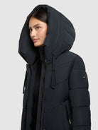 khujo-coat-trudie-port-blue-wadenlanger-damen-steppmantel image 7